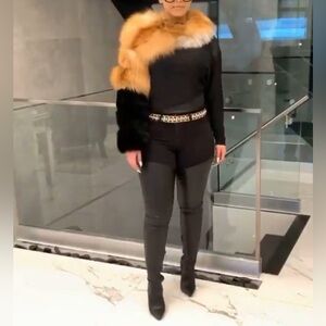 One sided Fox-fur half sleeve 🦊